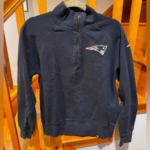 Patriots 47 Brand Men's Dark Blue Zip-Up Sweater